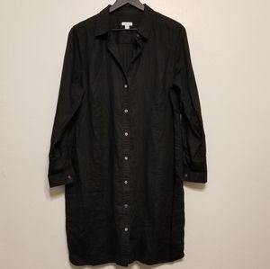 J.Jill love linen Shirtdress in black